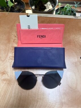 Vintage Fendi FF0190/S Leo Round Sunglasses